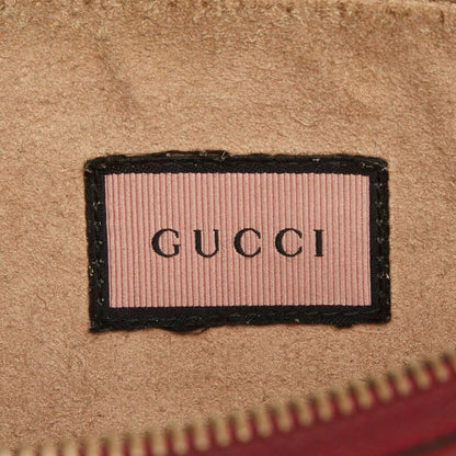Gucci Ghost Clutch Pouch Red Black Leather — view 7