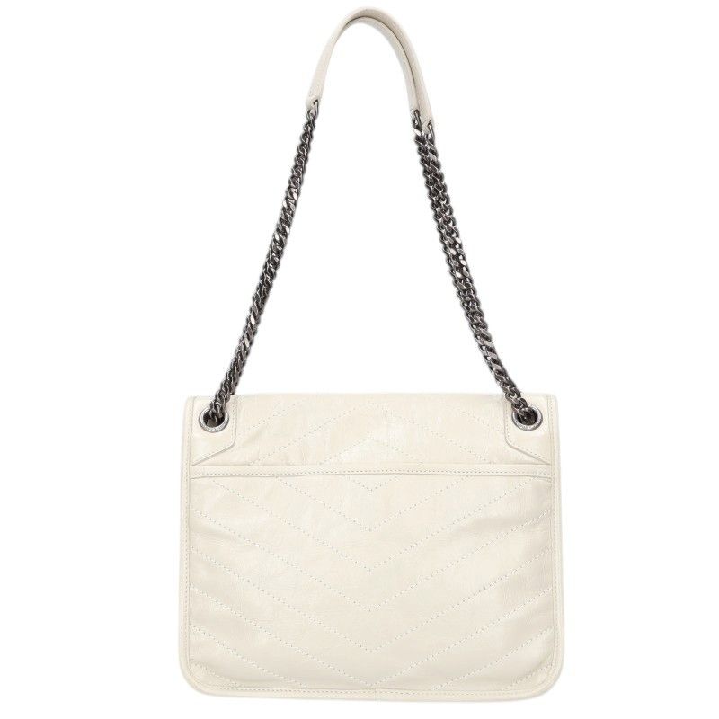 Saint Laurent Paris Niki Medium V-stitch Lambskin Flap Chain Shoulder Bag — view 2
