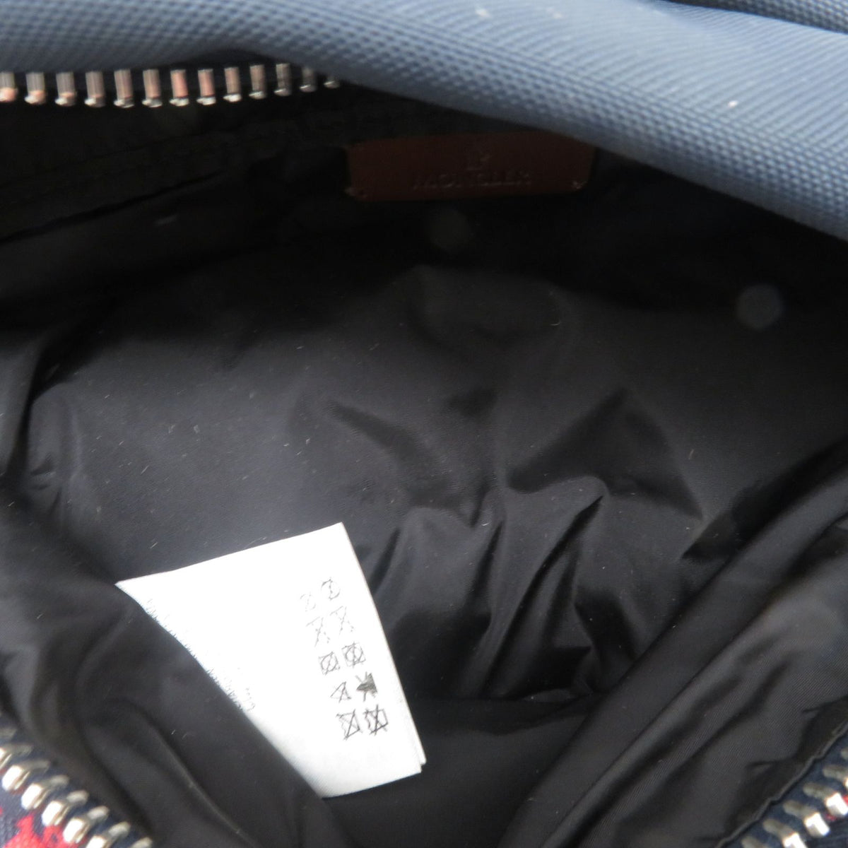 Moncler Waist Bag Navy Red Nylon Leather — view 6