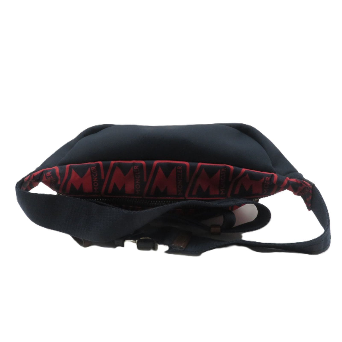 Moncler Waist Bag Navy Red Nylon Leather — view 3