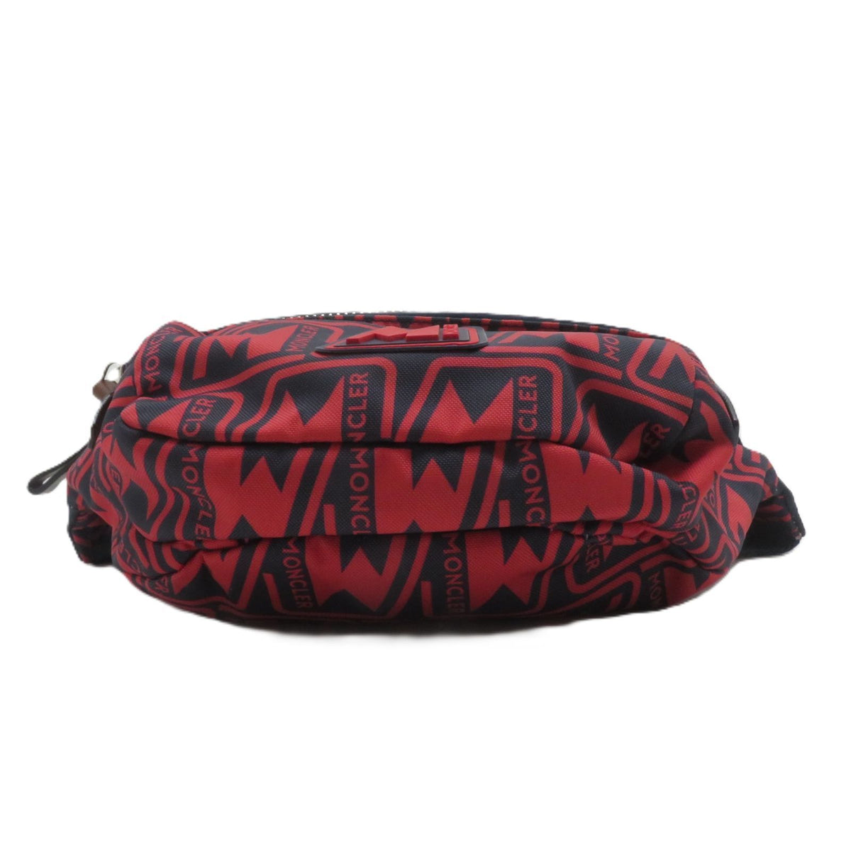 Moncler Waist Bag Navy Red Nylon Leather — view 4