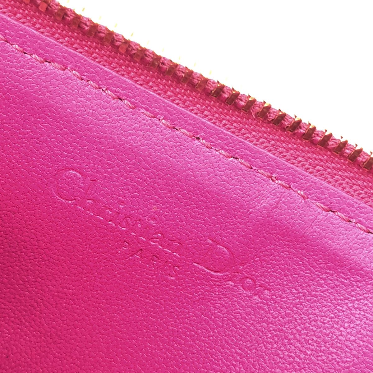 Dior Cannage Fragment Case Pink Card Holder — view 3