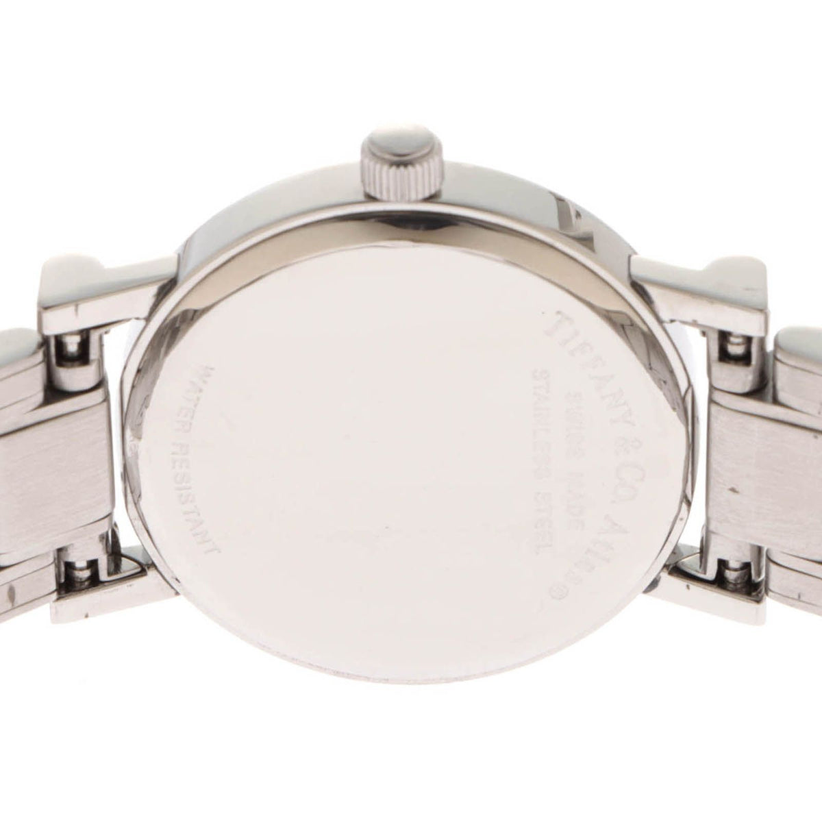 Tiffany & Co Atlas Round Watch SS Stainless Steel Gray Dial Quartz — view 5