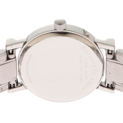 Tiffany & Co Atlas Round Watch SS Stainless Steel Gray Dial Quartz — view 5