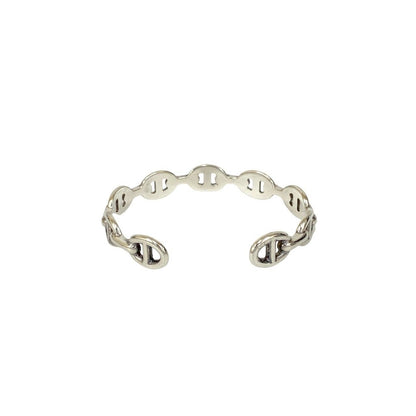 Hermes Enchainee Bangle 925 Sterling Silver Bracelet — view 6