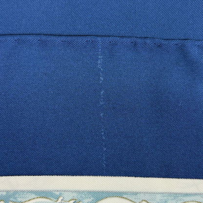 Hermes Carre 90 L'hiver Scarf Hunting Pattern Winter Silk Blue Multicolor — view 5