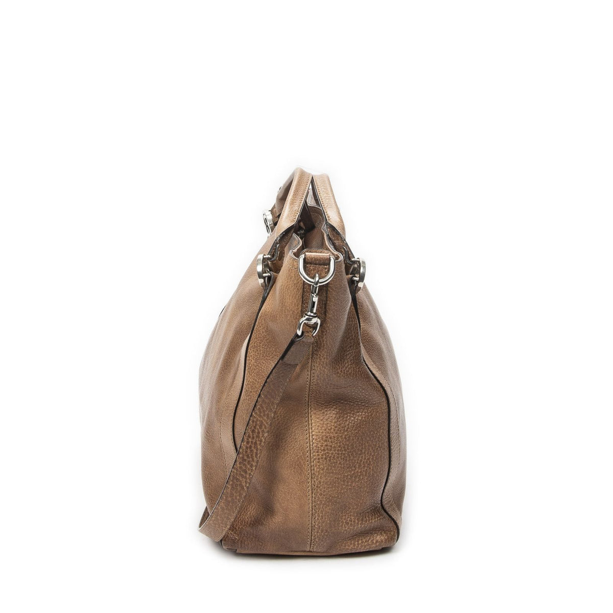 Gucci Miss GG Convertible Tote Bag Brown Grain Calfskin Leather — view 4
