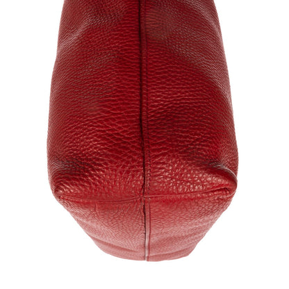 Prada Shopping Tote Bag Red Vitello Daino — view 8