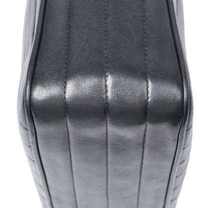 Chanel Camera Bag Black Quilted Vertical Lambskin Leather — view 7