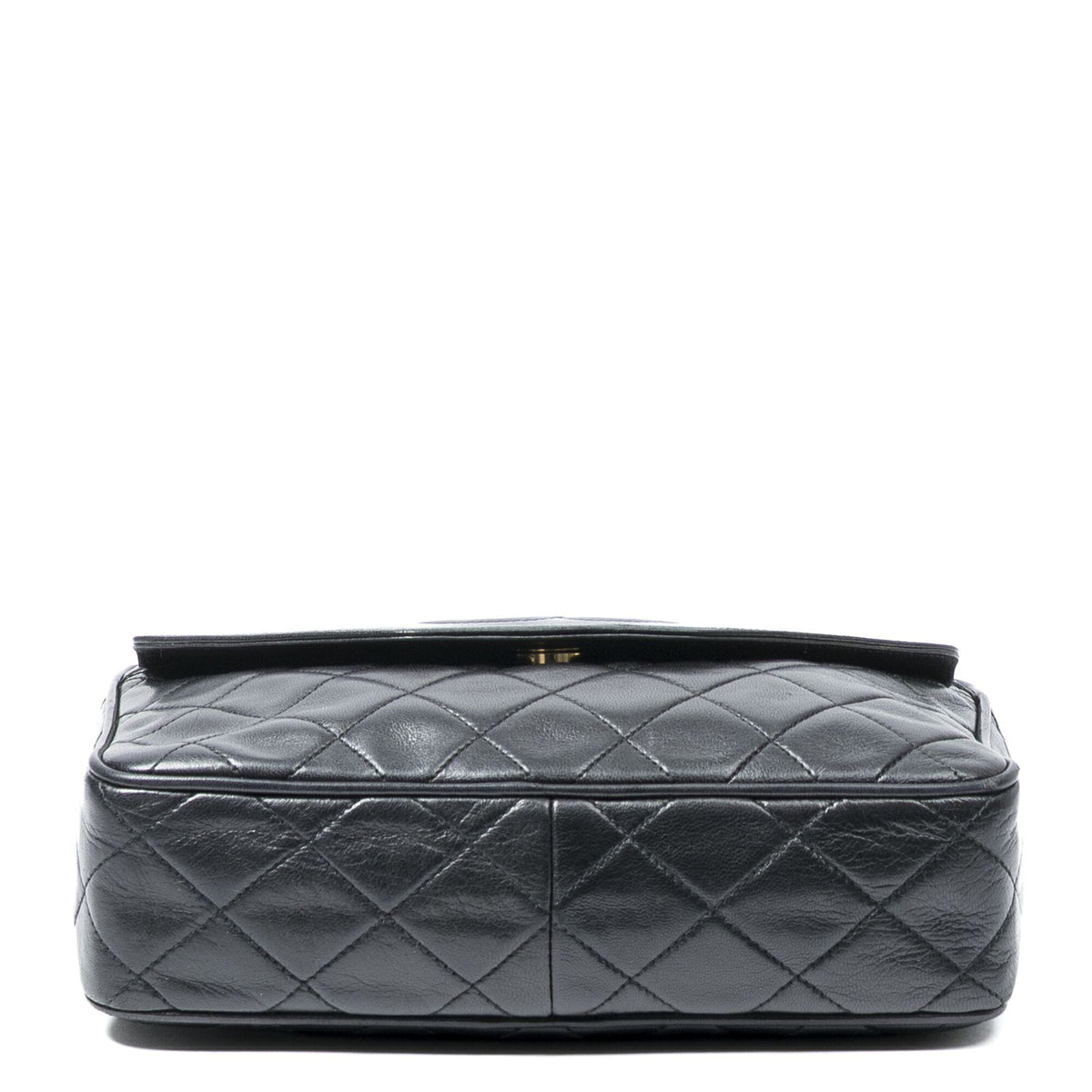 Chanel Camera Bag Black Quilted Lambskin Leather — view 6