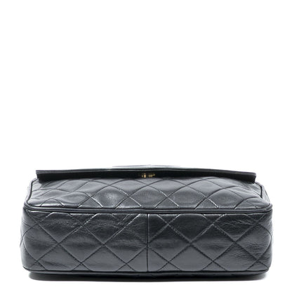 Chanel Camera Bag Black Quilted Lambskin Leather — view 6