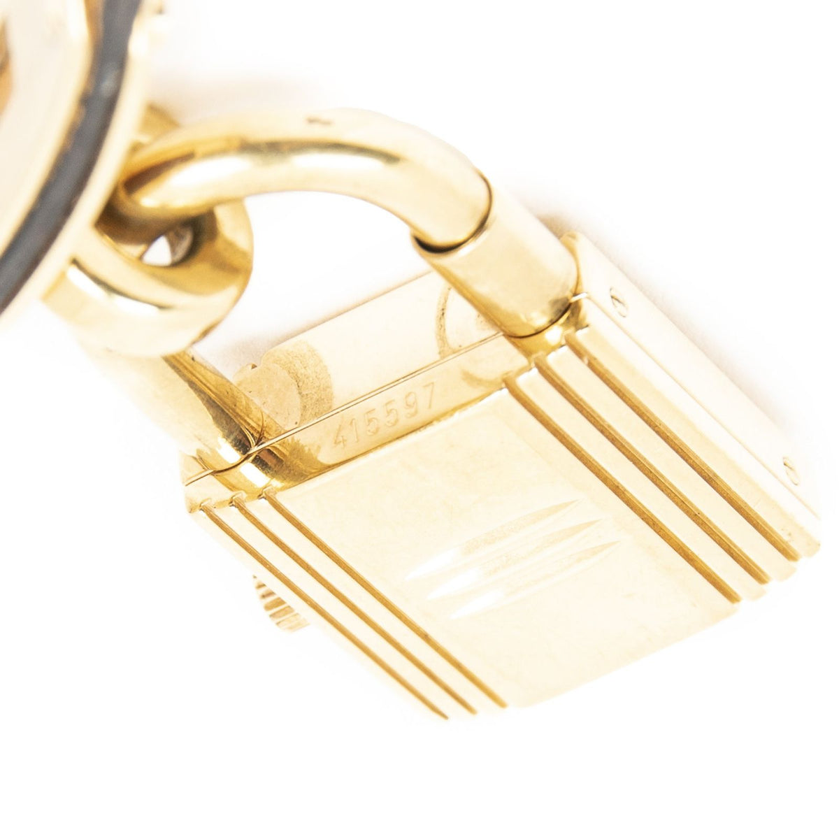 Hermes Kelly Watch Burgundy Evercolor Leather — view 8