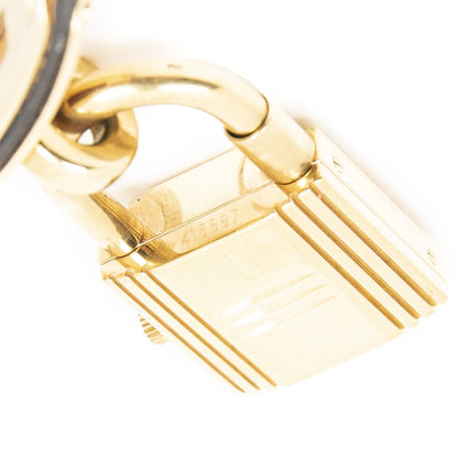 Hermes Kelly Watch Burgundy Evercolor Leather — view 8