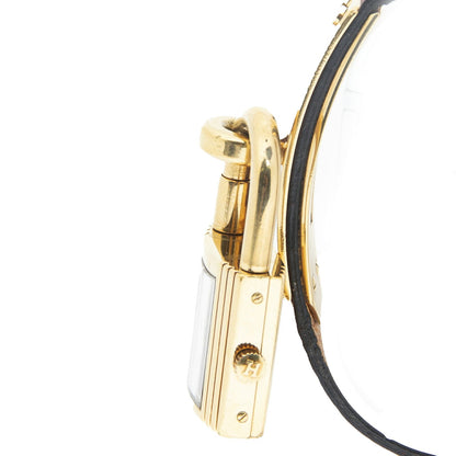 Hermes Kelly Watch Burgundy Evercolor Leather — view 4