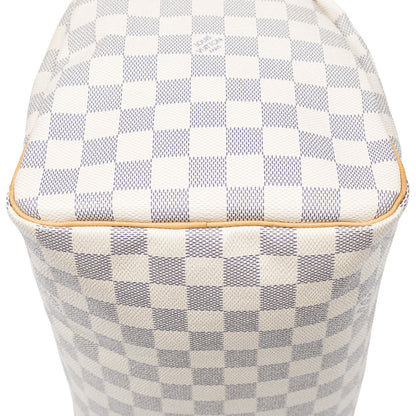 Louis Vuitton Speedy Ivory Damier Azur Handbag — view 7
