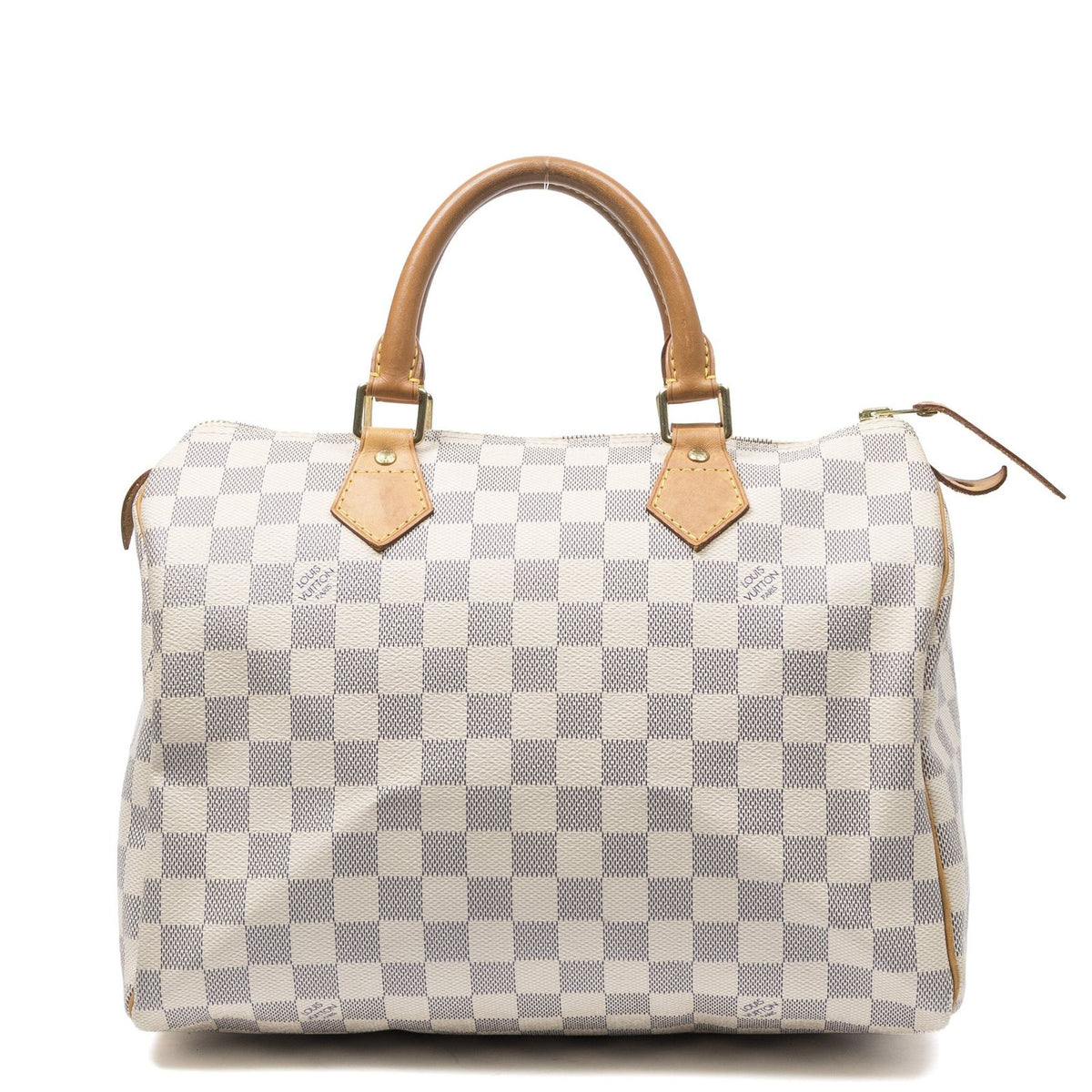 Louis Vuitton Speedy Ivory Damier Azur Handbag
