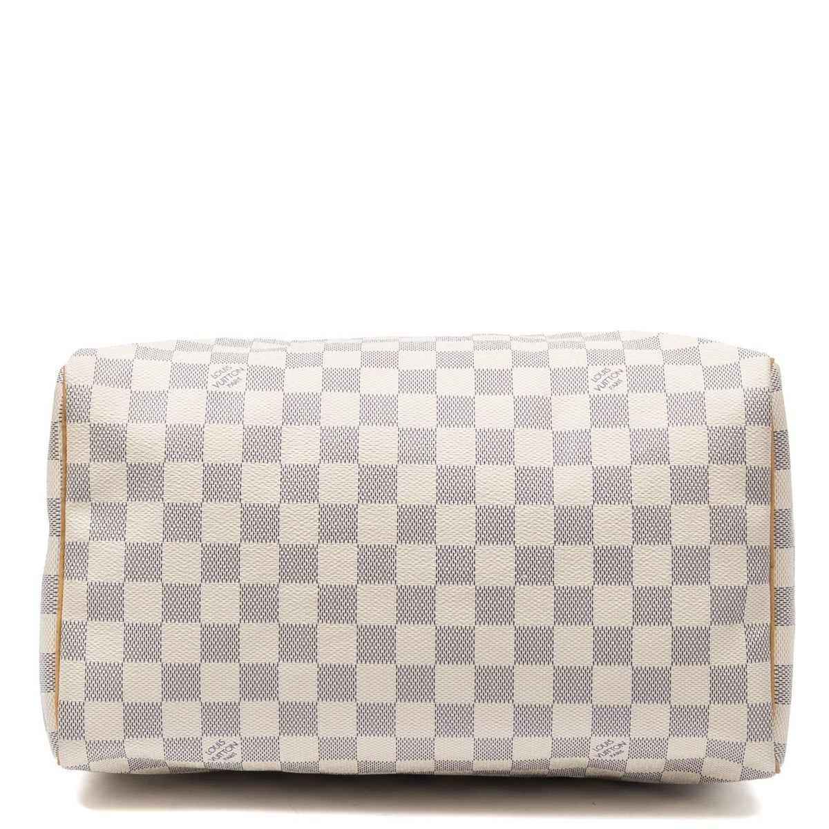 Louis Vuitton Speedy Ivory Damier Azur Handbag — view 6