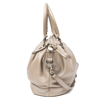 Gucci Sukey Top Handle Beige Grain Calfskin Leather — view 3
