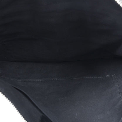 Balenciaga Classic Zip Clutch Black Distressed Leather — view 4