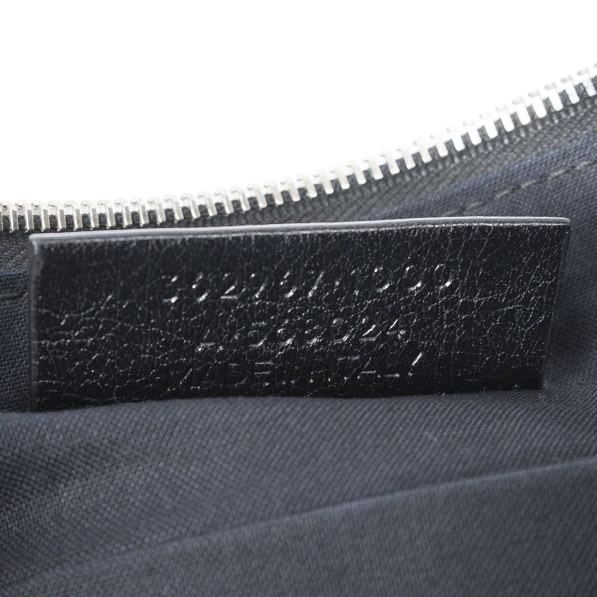 Balenciaga Classic Zip Clutch Black Distressed Leather — view 5