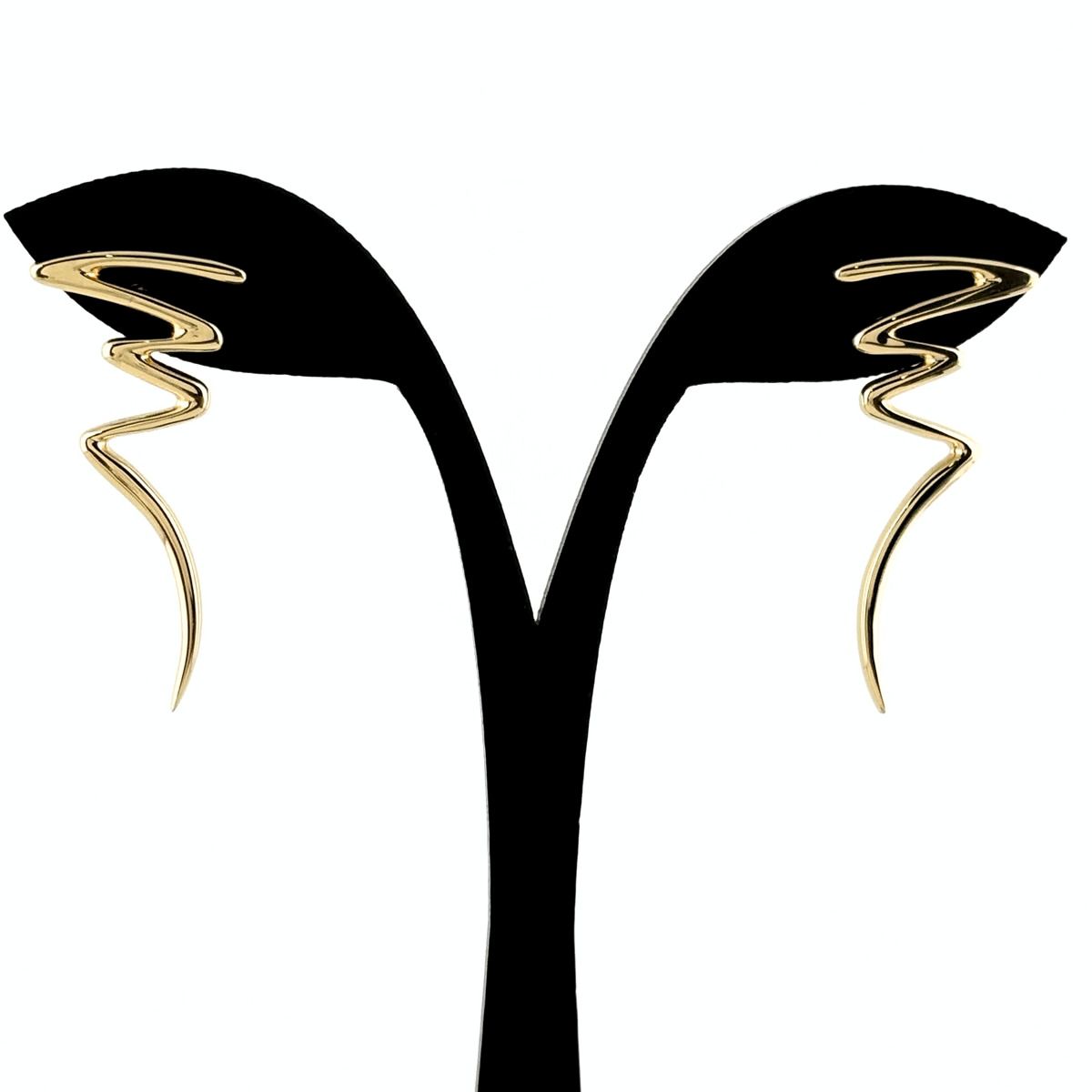 Tiffany & Co Scribble Yellow Gold Paloma Picasso Earrings