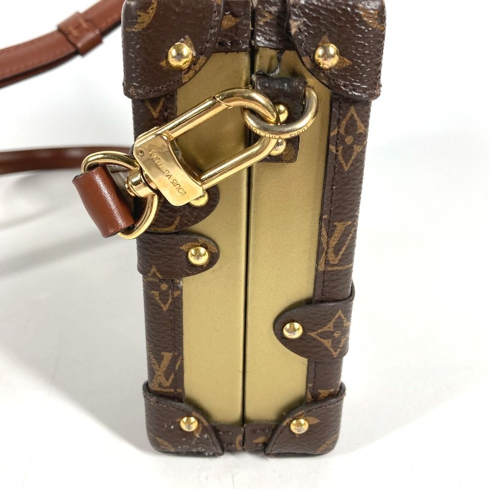 Louis Vuitton Shoulder Bag Petite Malle Fornasetti Monogram Leather Gold — view 5