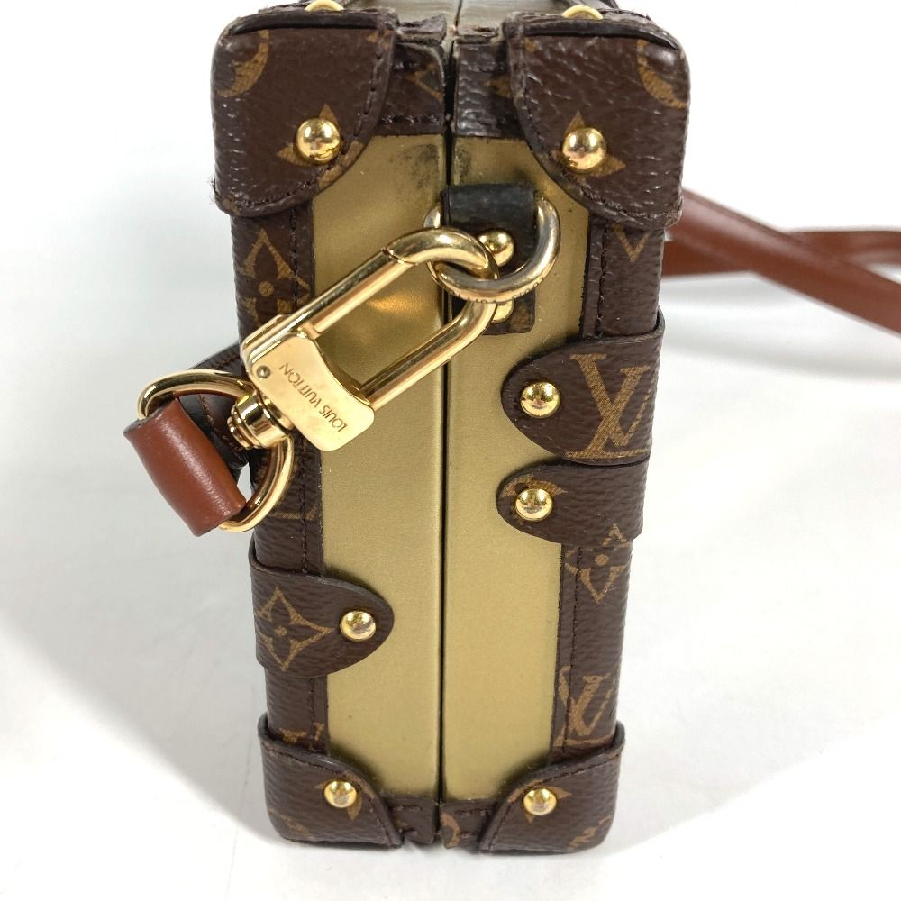 Louis Vuitton Shoulder Bag Petite Malle Fornasetti Monogram Leather Gold — view 3