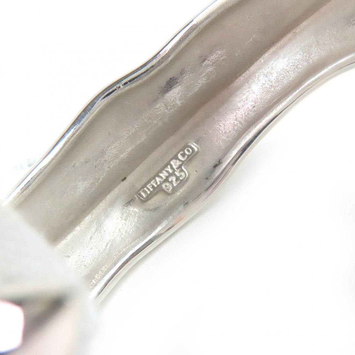 Tiffany & Co Leaf Bangle 925 Vintage Bracelet Silver — view 7
