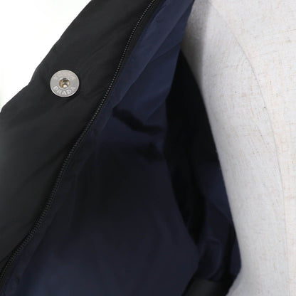 Prada Re-Nylon Triangle Logo Cropped 2-Way Down Jacket Black 40 — view 6