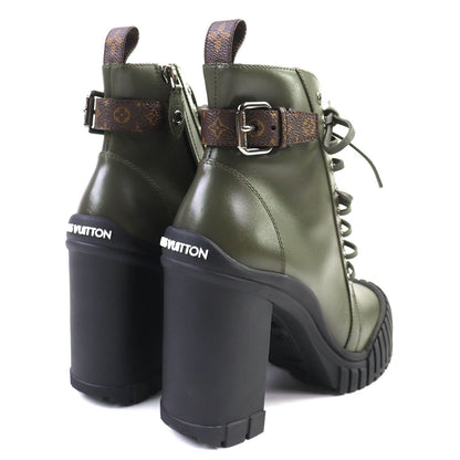 Louis Vuitton Ruby Line Lace-up Short Boots Ankle Khaki — view 6