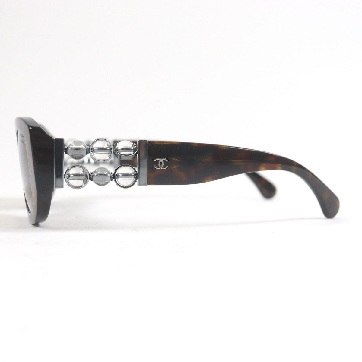 Chanel Rectangle Shape CC Logo Eyewear Sunglasses Tortoiseshell Pattern 53 Demo — view 3