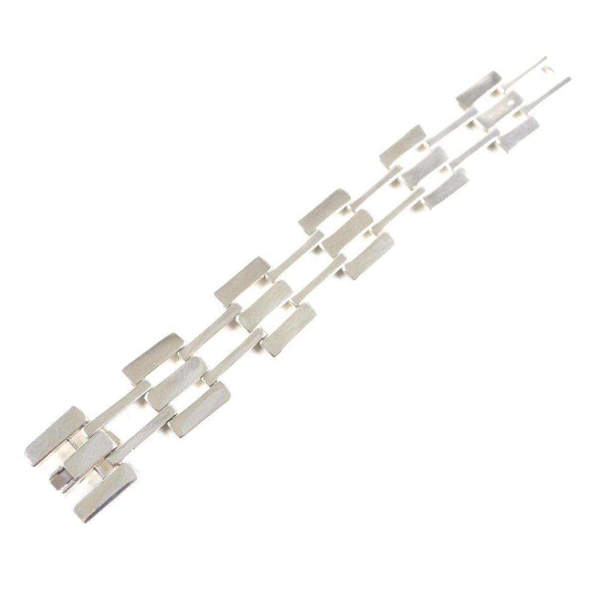 Gucci Vintage Heavy Gate Link Bracelet 925 Sterling Silver — view 3
