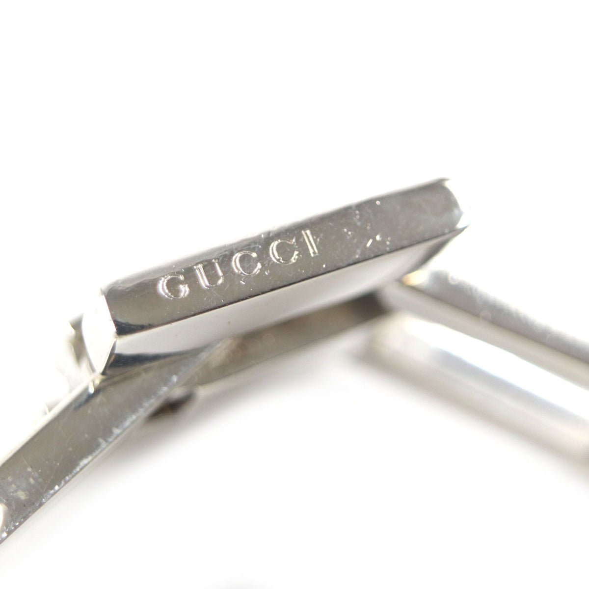 Gucci Vintage Heavy Gate Link Bracelet 925 Sterling Silver — view 4