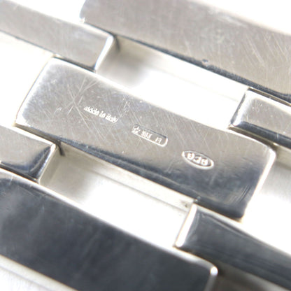 Gucci Vintage Heavy Gate Link Bracelet 925 Sterling Silver — view 5