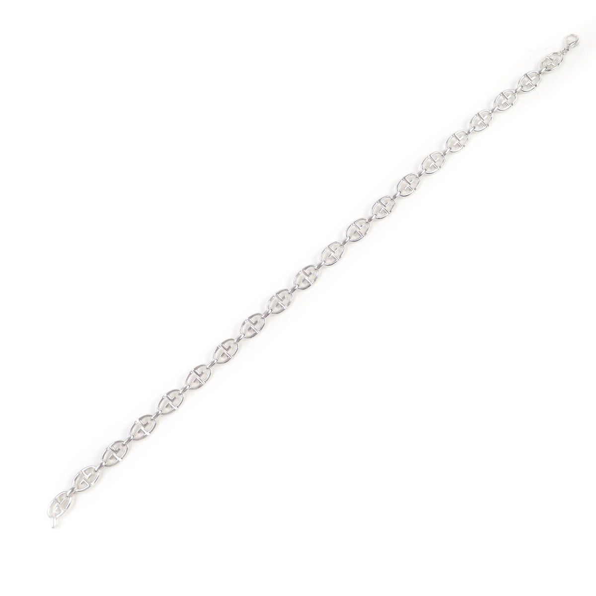 Gucci Vintage 925 Tom Ford Era Double G Anchor Chain Choker Silver Necklace — view 5