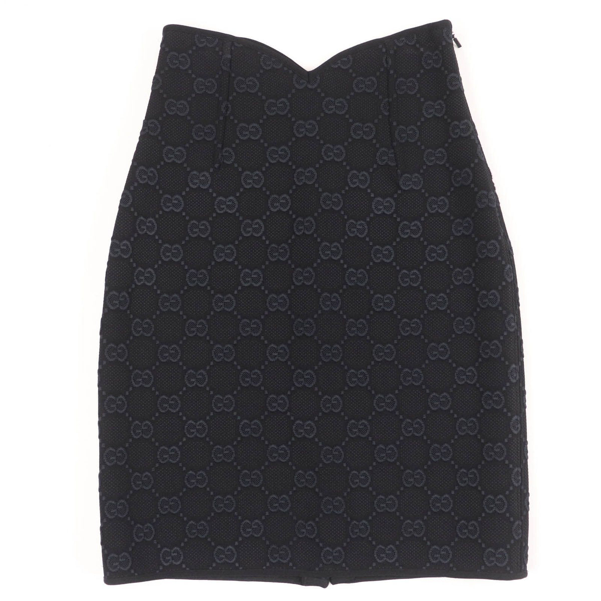 Gucci GG Viscose Crepe Skirt Black XS