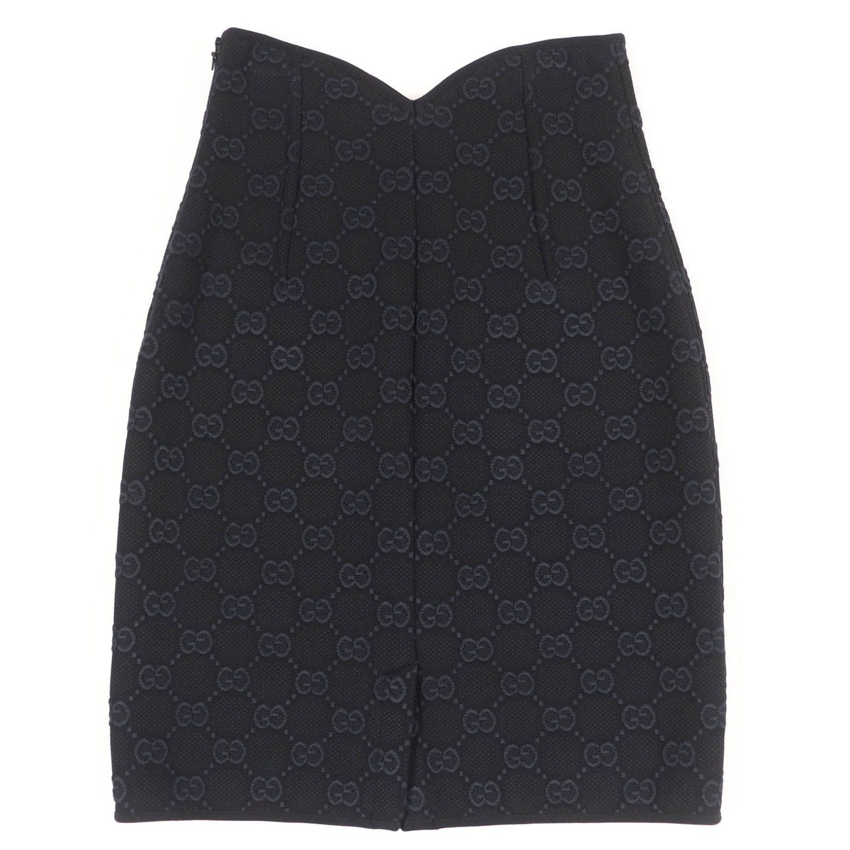 Gucci GG Viscose Crepe Skirt Black XS — view 2
