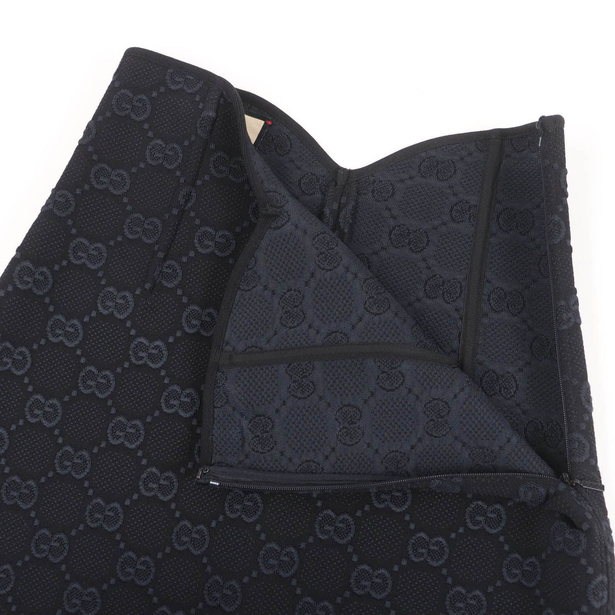 Gucci GG Viscose Crepe Skirt Black XS — view 4