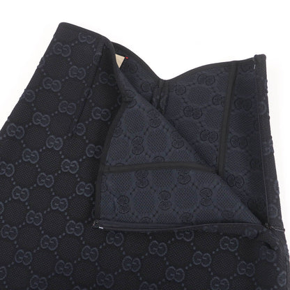 Gucci GG Viscose Crepe Skirt Black XS — view 4