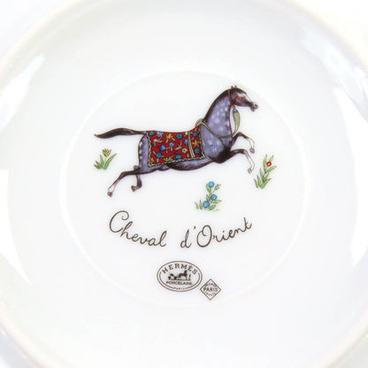 Hermes Chevaldrian Ceramic Horse Motif Tea Cup Saucer 1 Set Tableware Multi — view 8