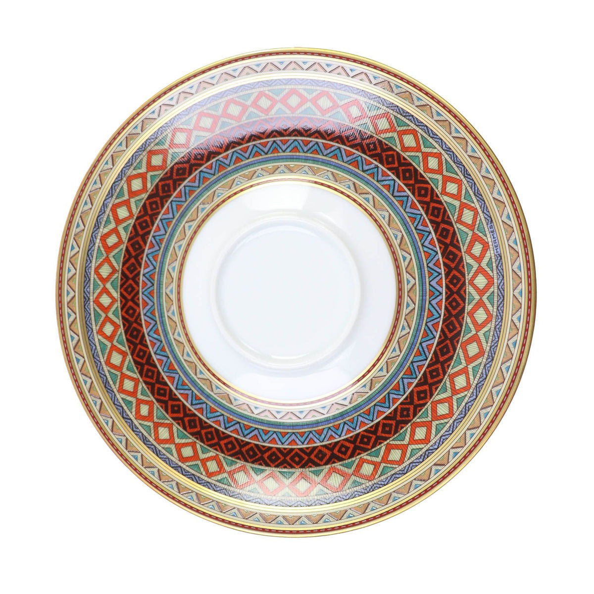 Hermes Chevaldrian Ceramic Horse Motif Tea Cup Saucer 1 Set Tableware Multi — view 6
