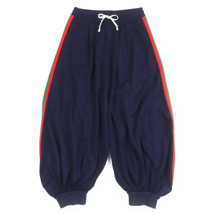 Gucci Web Line Sherry Balloon Technical Jersey Pants Navy XS