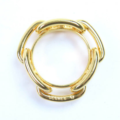Hermes Legate Chaine D'ancre Scarf Closure Ring Gold — view 4