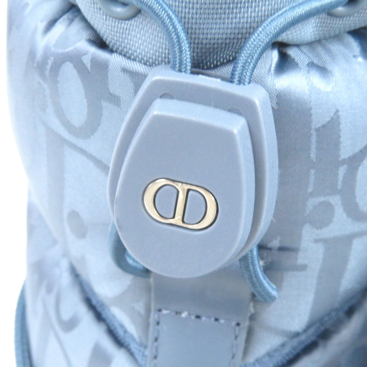 Dior Peter Doig Homme Partial Leather Nylon Oblique Snow Boots Light Blue — view 7