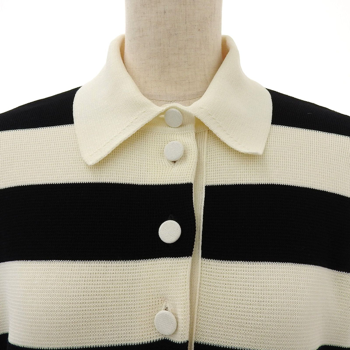 Gucci Logo with Patch Border Pattern 2-Way Knit Dress with Sleeve Zip Black — view 3