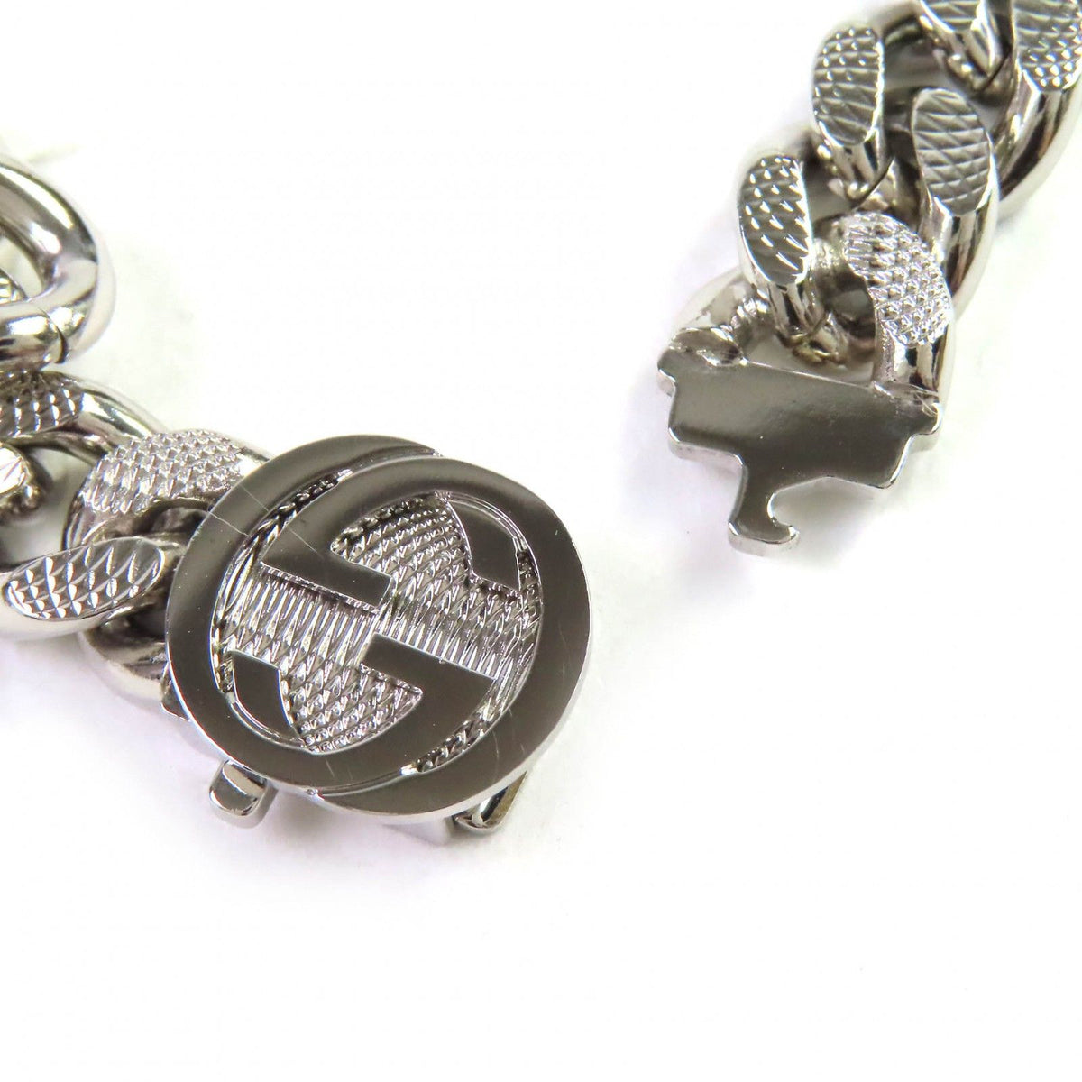 Gucci Script Logo Choker Interlocking G Necklace Silver — view 6