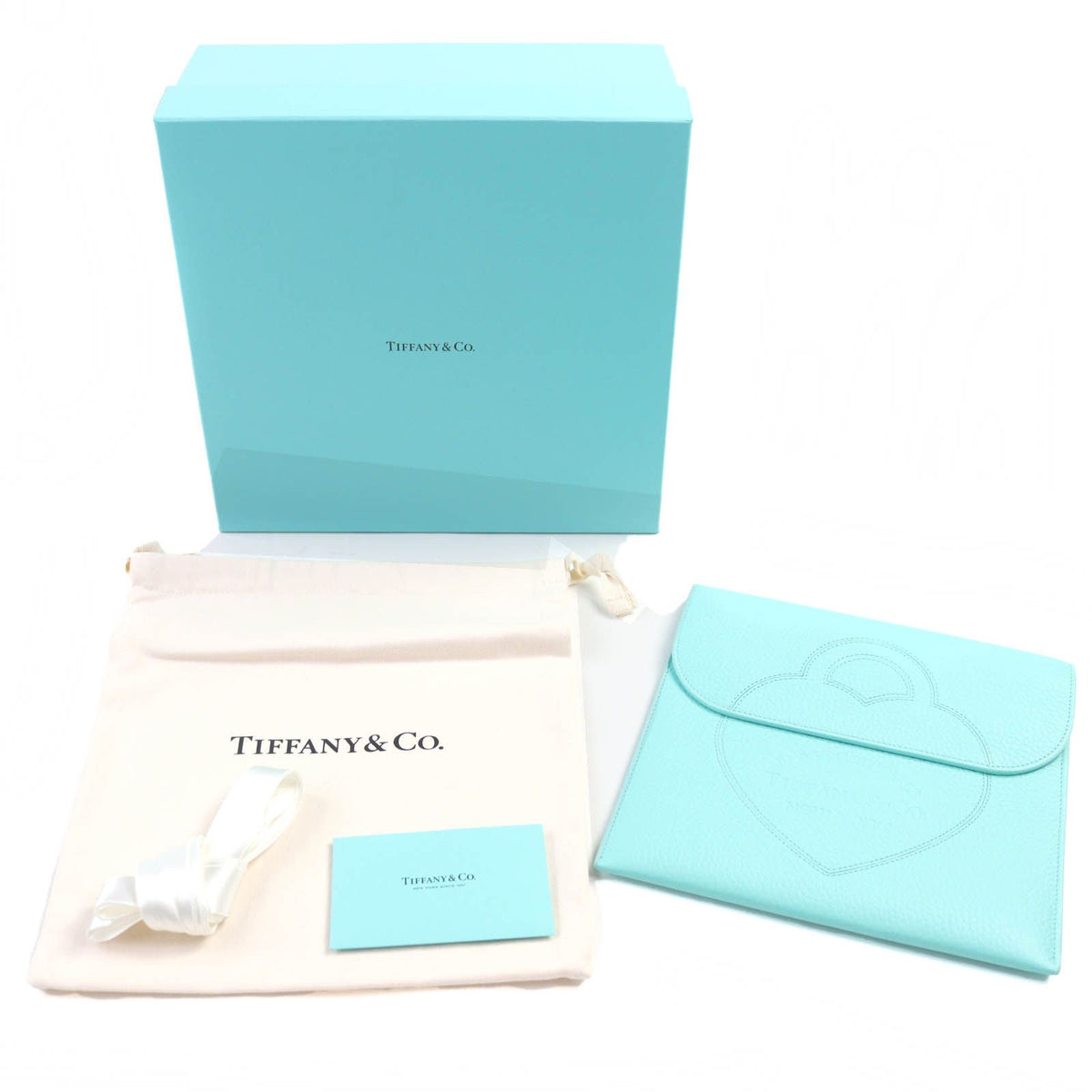 Tiffany & Co Return to Tiffany Leather Pouch Blue — view 2