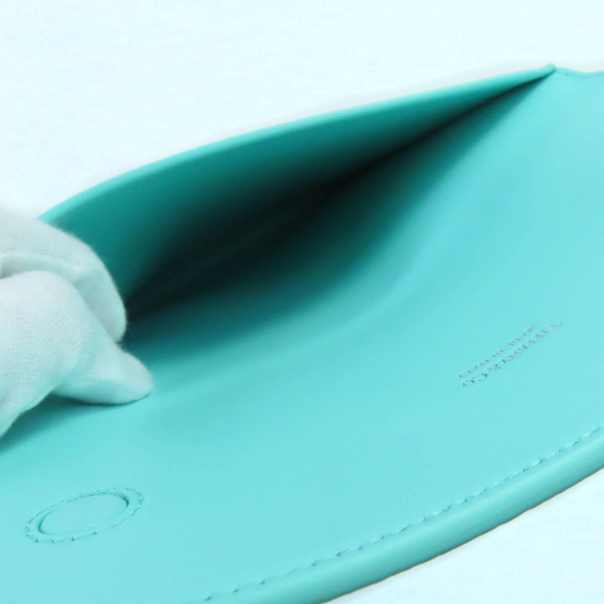 Tiffany & Co Return to Tiffany Leather Pouch Blue — view 7