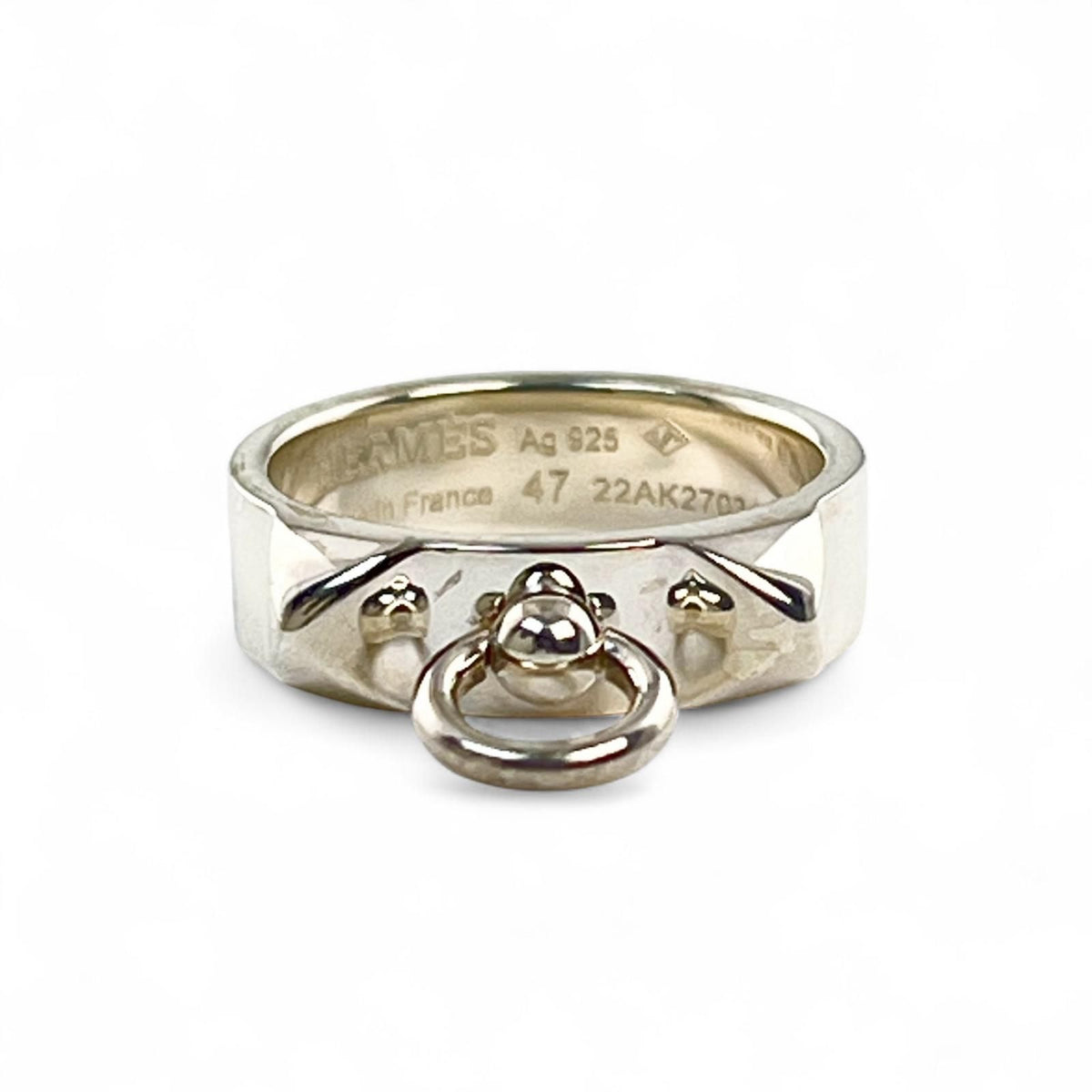 Hermes Collier de Chien Ring Silver