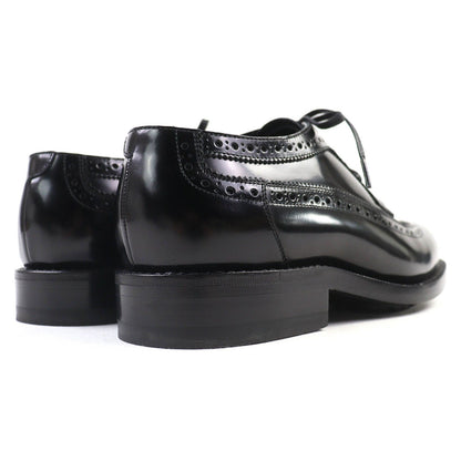 Celine Wingtip Medallion Derby Shoes Leather Black — view 7